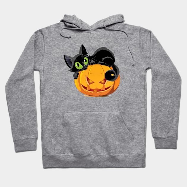 Black Cat Hoodie by angelwhispers